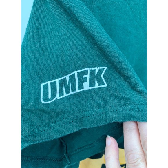 Green Medium UMFK SS T-shir  Tiger Green Eyes Poor and Company Cotton - Picture 2 of 8